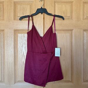 Mod on Trend Burgundy Sleeveless Romper